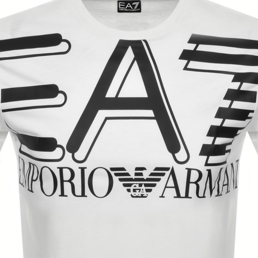 Alternative Image for ProductEA7 Emporio Armani Crew Neck Logo T Shirt White3